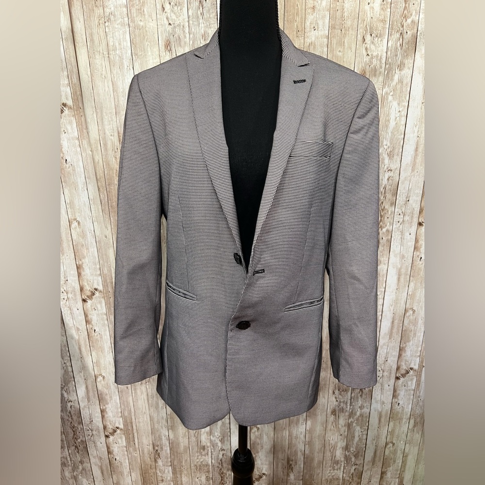 Bar III Gray Tailored Sport Coat‎ with Notched Lapels